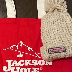 Jackson Hole Knit Beanie and Tote